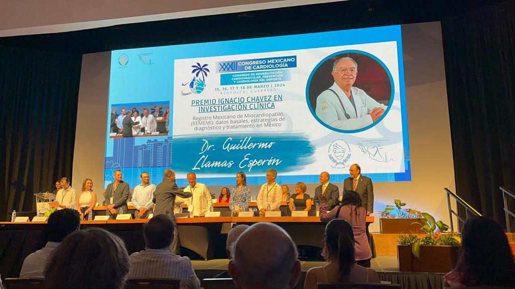 Read more about the article Dr. Guillermo Llamas recibe el premio «Ignacio Chávez» por parte de la Sociedad Mexicana de Cardiología